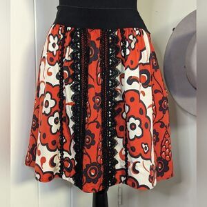 Leifsdottir Floral Whimisgoth Preppy Coquette Witchy Romantic Chic Skirt 12